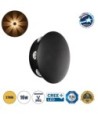 GLOBOSTAR® SOL 60796 Μοντέρνο Φωτιστικό Τοίχου - Απλίκα LED 16W 2000lm 30° AC 220-240V Αδιάβροχο IP65 Θερμό Λευκό 2700K - CREE XPE Chip & TÜV SÜD Driver - Μαύρο Ματ - Μ16 x Π5.5 x Υ16cm - 5 Χρόνια Εγγύηση